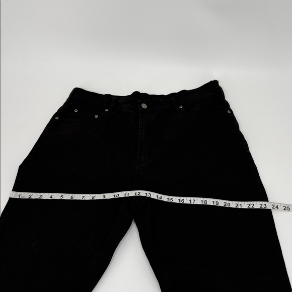 DG By Diane Gilman Womens Embroidered Crop Jeans Black Stretch 16W Stretch Boho - Picture 4 of 12